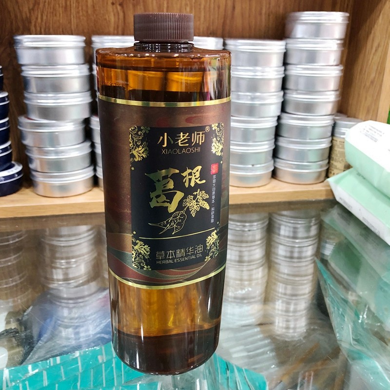 小老师葛根草本精华油肩颈精油美容院专用推拿身体按摩精油1000ml