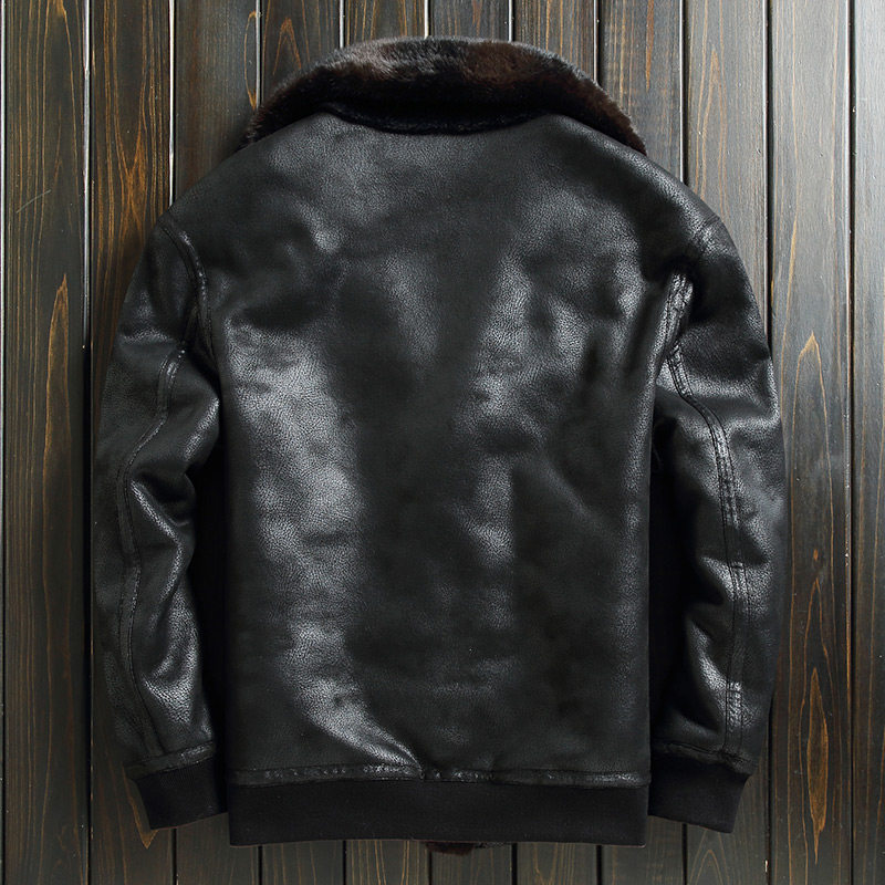 [속보 코드 클리어런스] 모피 원피스 자켓 남성 하이닝 골드 밍크 벨벳 오토바이 자켓 모조 밍크 모피 코트