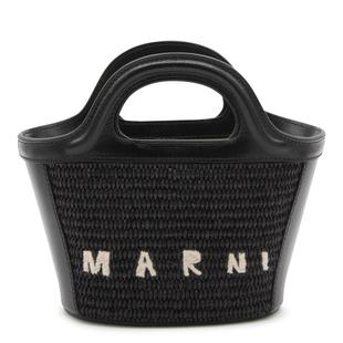 手拿包热带纹刺绣圆柄可拆肩带设计简约时尚 MARNI女式