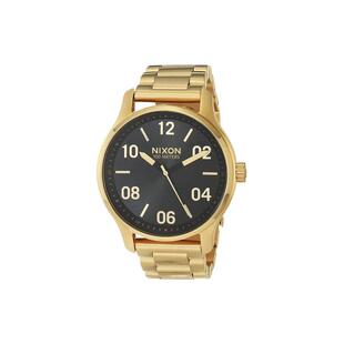 代购Nixon男士腕表计时夜光日期防刮金属钢带防水金色商务日常