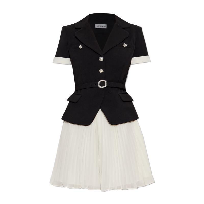 SelfPortrait连衣裙女修身显瘦方便活动透气凉爽提升气质