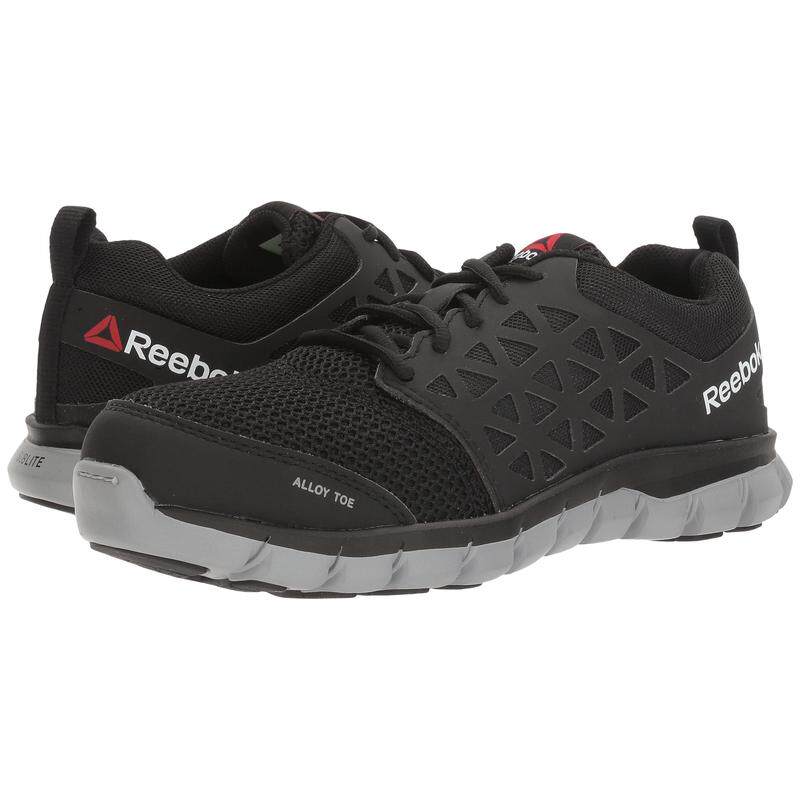 代购Reebok锐步女士工作鞋防滑透气减震轻便合金头网布鞋面