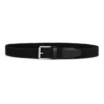 海外代购ECCO Belts Formal Braided男弹性腰带透气编织可调节