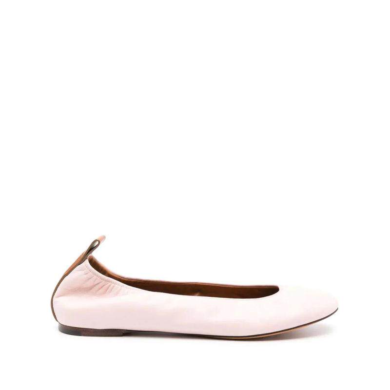 代购Lanvin女士芭蕾舞平底鞋轻便软底舒适易穿脱圆头平跟浅口