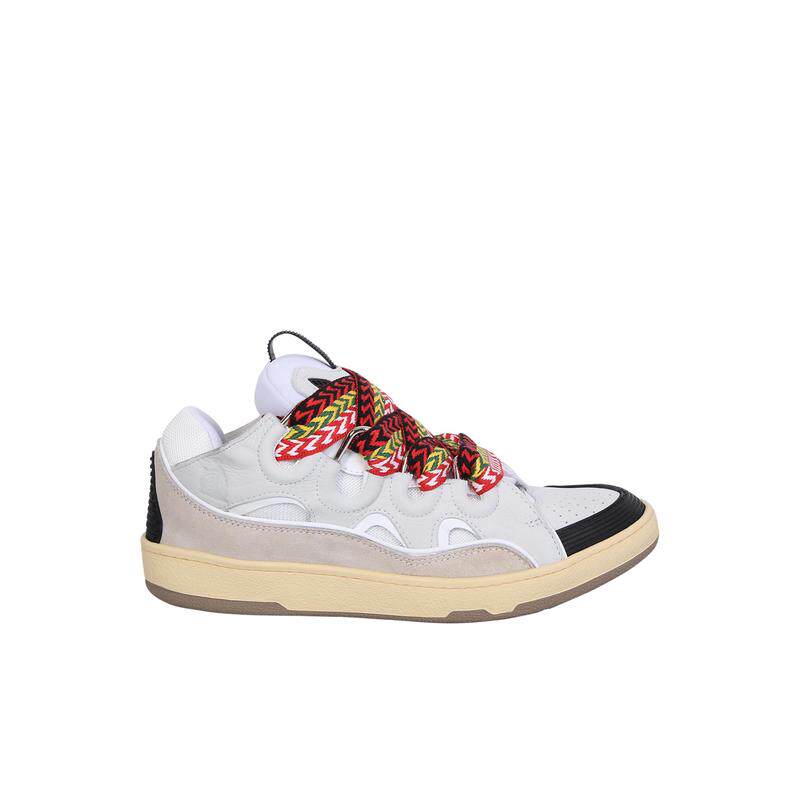 代购Lanvin女士休闲鞋轻量缓震耐磨运动鞋低帮系带户外鞋