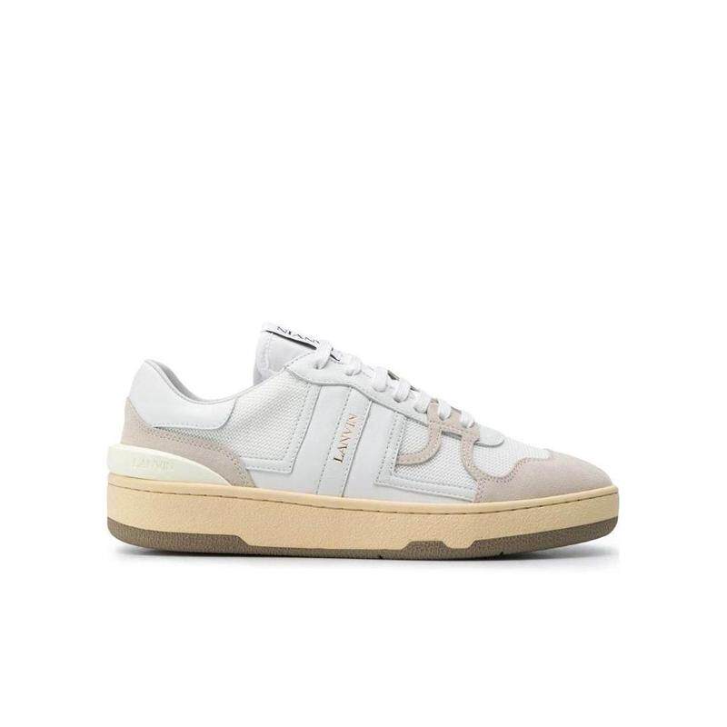 代购Lanvin女士休闲鞋缓震轻量耐磨运动鞋低帮系带板鞋