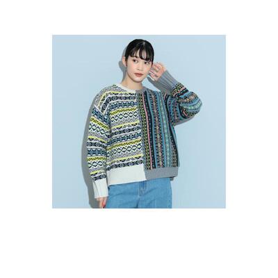 代购BEAMS女士毛衣保暖透气混纺加厚秋冬日常针织爆款复古