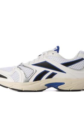 代购Reebok锐步女士跑步鞋缓震高回弹透气复古跑鞋白色蓝色