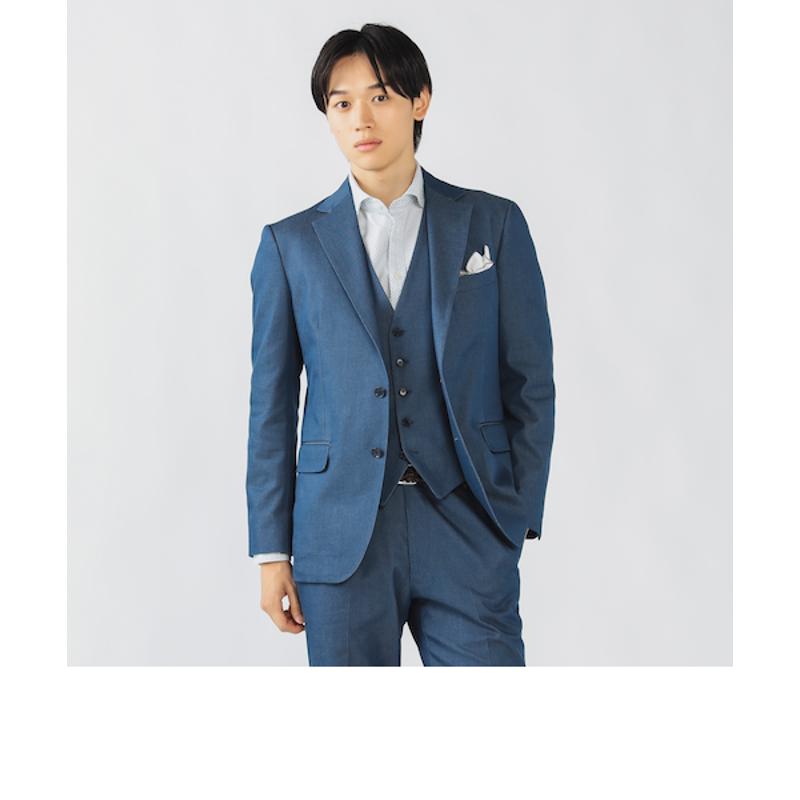 代购BEAMS男士夹克防皱保暖牛仔加厚通勤商务西装爆款休闲