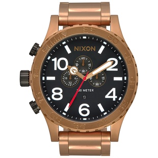 代购Nixon男士腕表计时夜光日期测速金属钢带防水大表盘商务运动