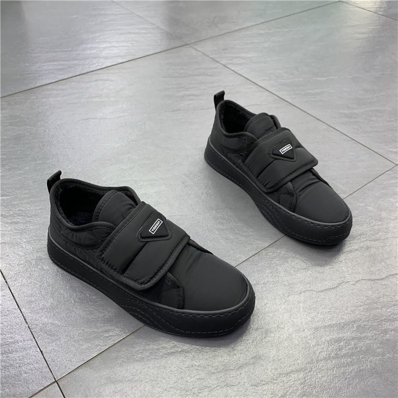 魔术冬季2024新款软底脚蹬棉鞋懒人潮流男士棉鞋外穿休闲鞋板鞋男