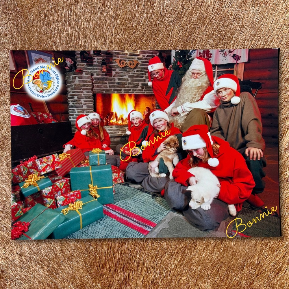 芬兰罗瓦涅米圣诞老人村圣诞加大版明信片-图案No.137