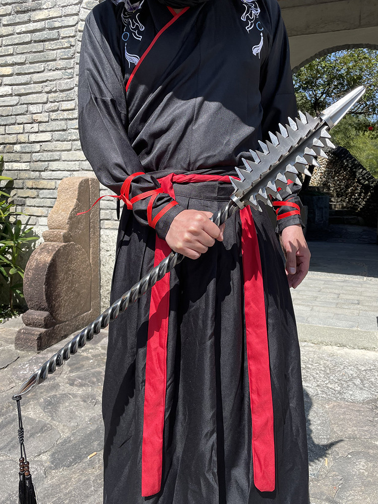 高锰钢一体防身器材防身用品狼牙棍巡逻棍自卫防暴棍冷兵器未开刃