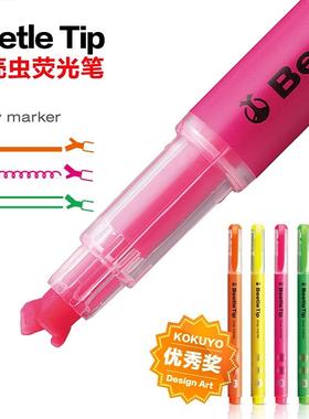 Kokuyo Beetle Tip 3way 国誉甲壳虫 能画3种线幅 荧光笔 单支