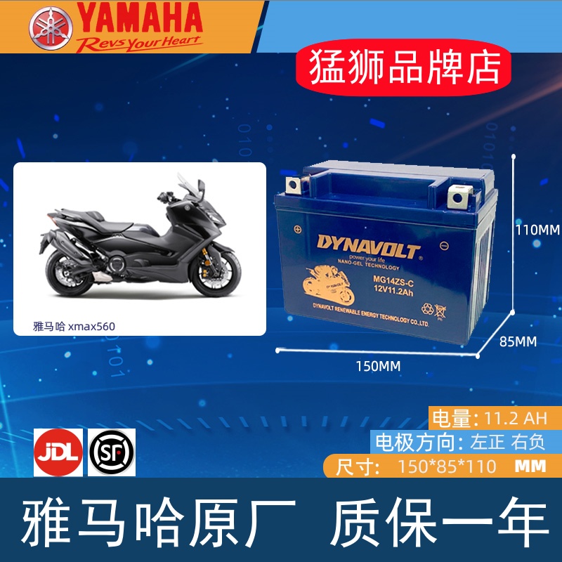 雅马哈TMAX530DX/SX猛狮电瓶