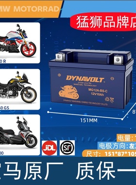 适 BMW宝马C400X GT G310R G310GS S1000RR R S1000XR电瓶蓄电池