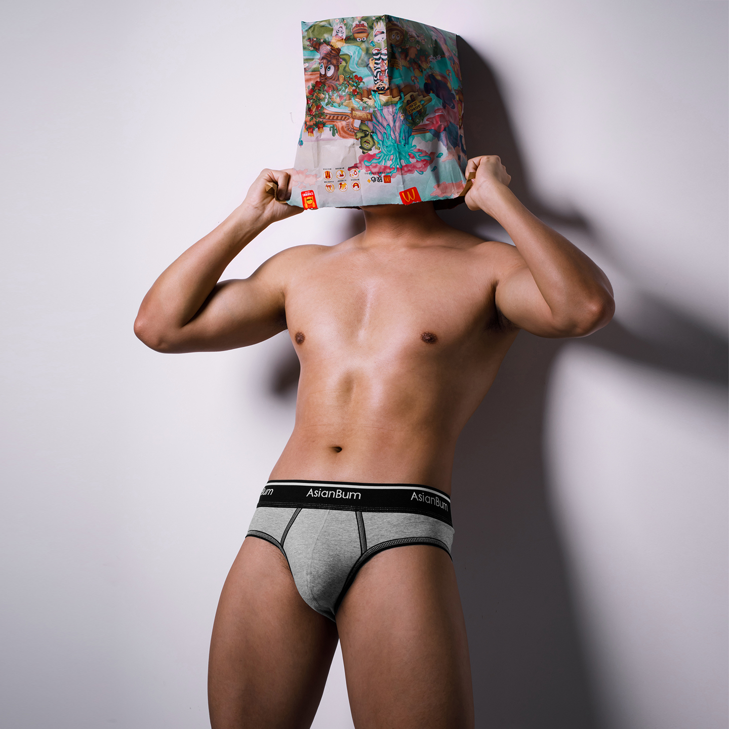 Asianbum健康棉质简约舒适三角裤