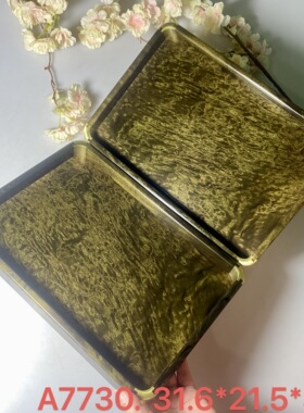 金丝楠阴沉乌木金玉满堂托盘一对精品收藏龙胆