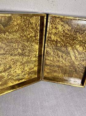 正宗金丝楠托盘阴沉木文承盘乌木干泡茶台六面龙胆纹精品收藏送礼