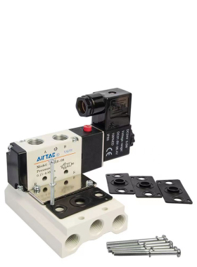 亚德客电磁阀底座300M2F 3F4F5F 4V汇流板400M6F 7F8F9F10F11F12F