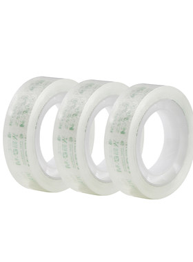 晨光文具透明胶带高粘度学生用小胶布家用12mm*18y(12卷)AJD97319