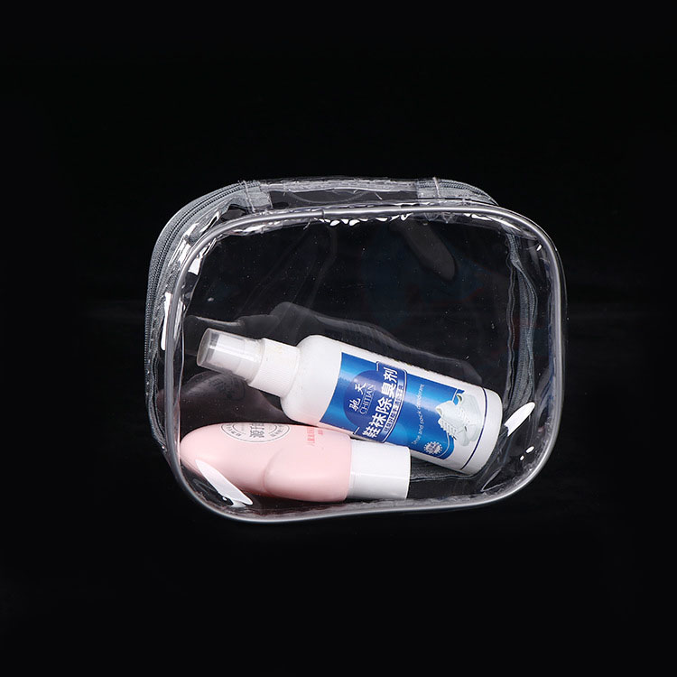PVC礼品包装袋全透明化妆包定制大容量拉链袋简约洗漱袋定制logo