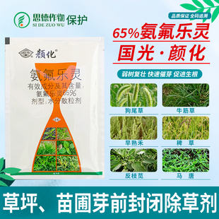 国光颜化 65%氨氟乐灵菊科类花卉苗木草坪土壤芽前封闭农药除草剂