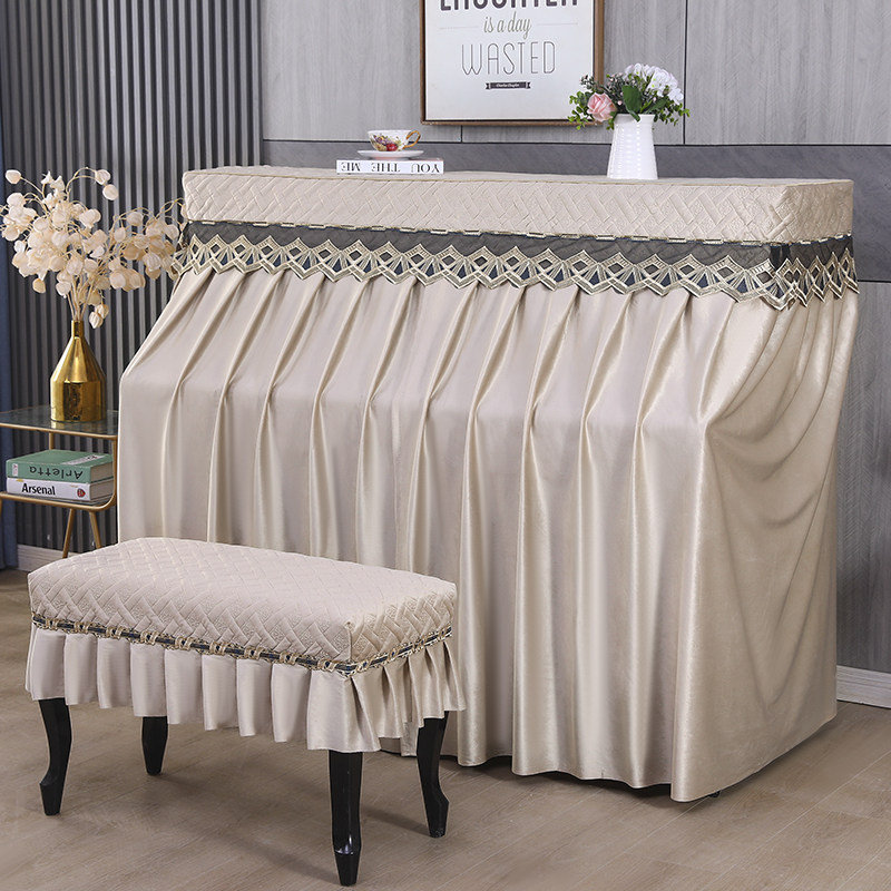 新款欧式高档钢琴防尘罩全罩盖布奢华现代简约防晒钢琴套全包轻奢