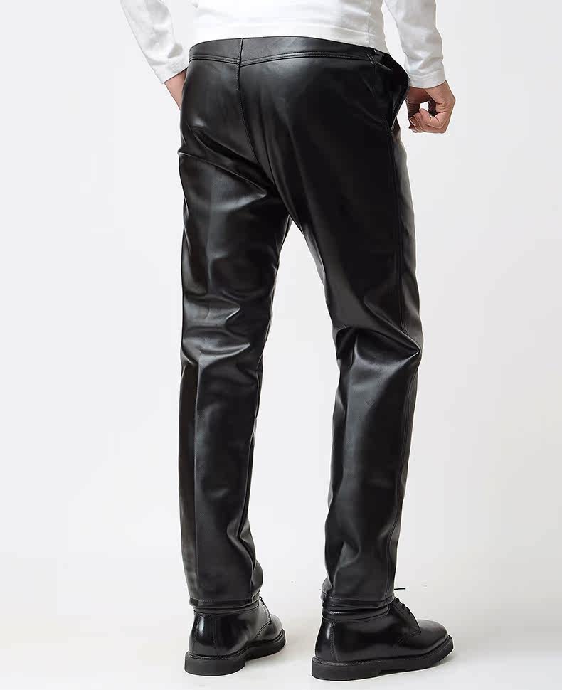 Pantalon cuir homme droit pour hiver - Ref 1494144 Image 4