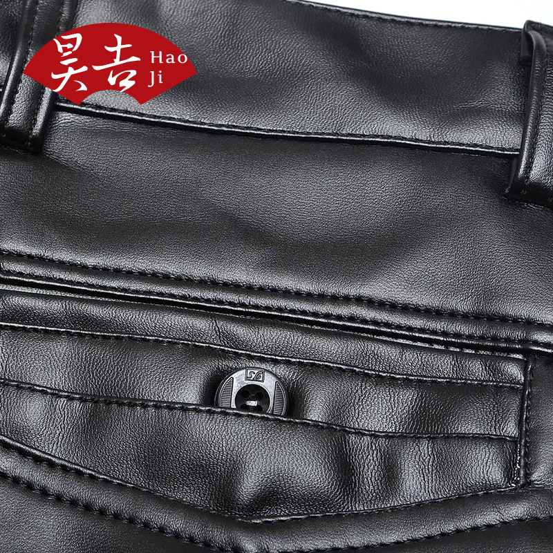 Pantalon cuir homme droit pour hiver - Ref 1495100 Image 5