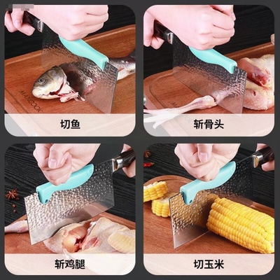 刀把硅胶套菜刀o刀背护手器背垫硅胶通用把柄配件保护套配件保护