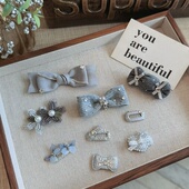 青蛙夹 宠物发夹 气质灰bb夹 约克夏马尔济斯西施狗狗发饰夹子