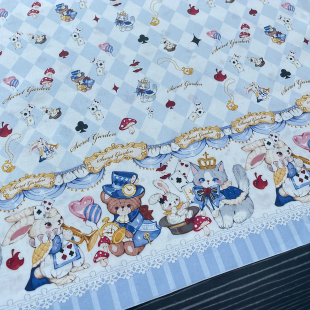 【60支棉】魔术AliceOB11棉花娃娃BJD娃衣布料定位柄图Lolita布料