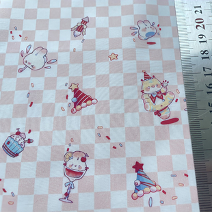 【60支棉】派对双子OB11棉花娃娃BJD娃衣布料散柄原创Lolita布料