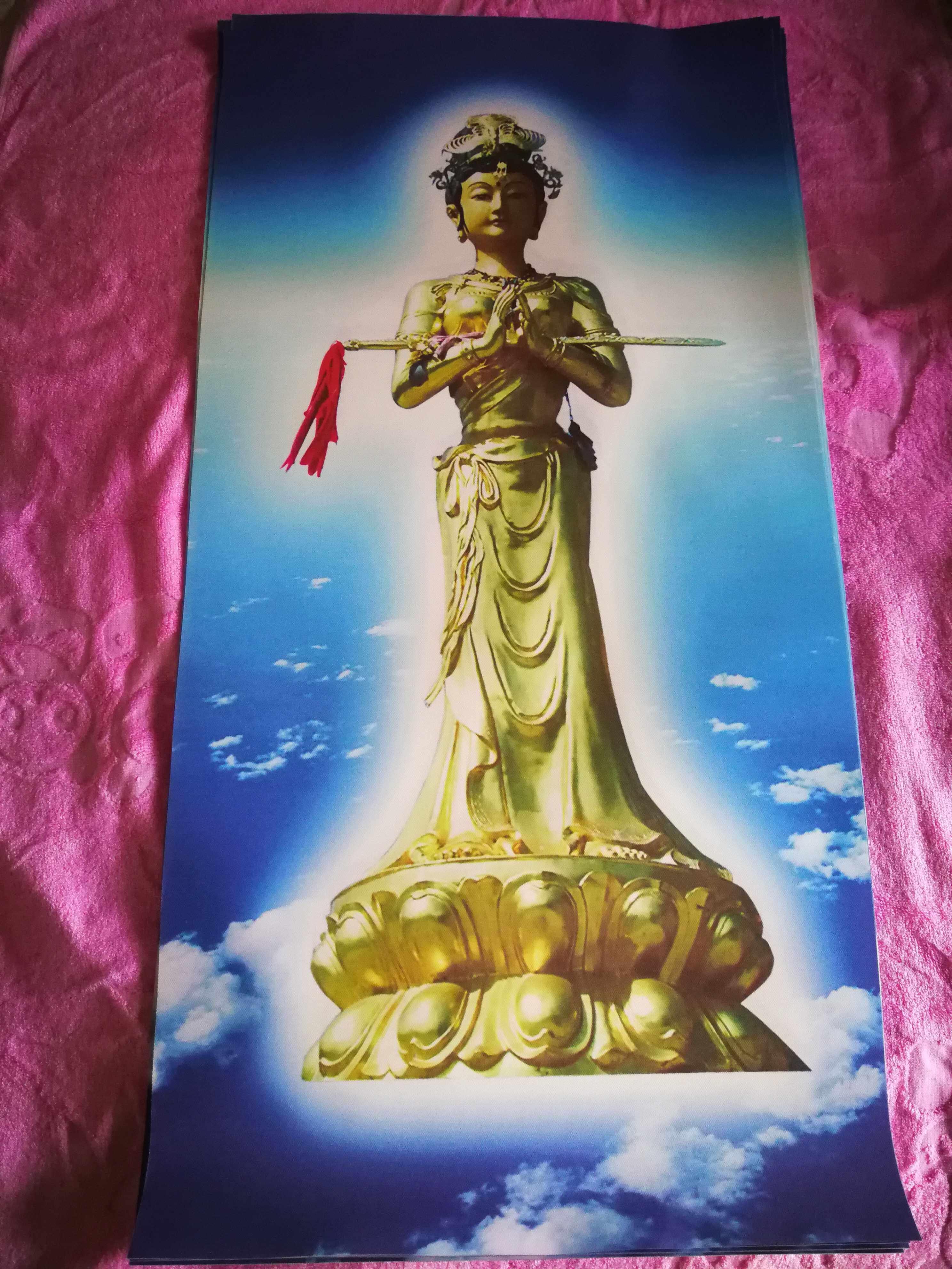 九天玄女画像高档油画布不带卷轴祖师画像昆仑山九天神女庙原型画