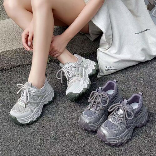 厚底增高老爹鞋运动鞋舒适跑鞋女
