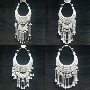 少数民族不变色项圈项链苗族项圈新款苗银饰品云南贵州广西舞蹈女