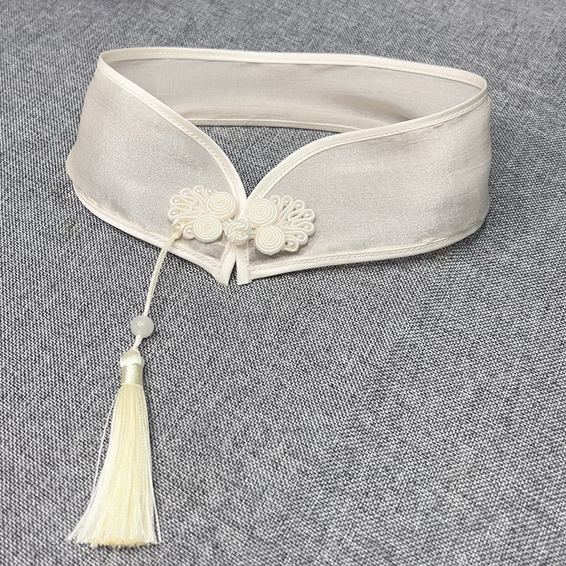 国风中式旗袍领盘扣假领子