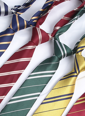 【帮打好】JKDK手打领带校供学院风男女生帅气条纹涤丝上衣配饰品