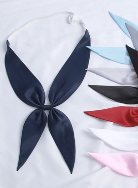 JK制服衬衣水手服配件免打金鱼结领结领花纯色日系学生学院风百搭