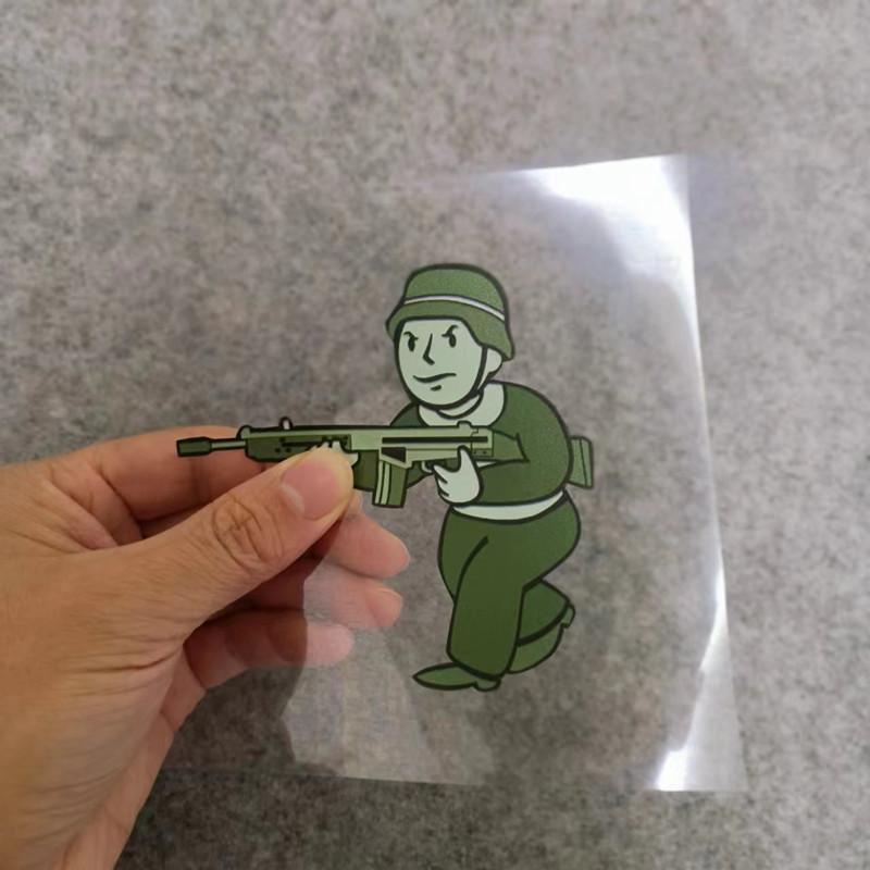 游戏贴纸 突击小队士兵cs枪战游戏人物电脑汽车装饰防水反光车贴