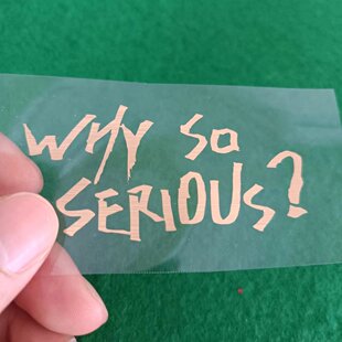WHY SO SERIOUS电影小丑个性汽车玻璃车贴车门贴纸电动车电脑贴纸