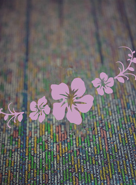 汽车车门贴纸 车身拉花花朵可爱小花贴纸摩托车贴车尾遮划痕防水