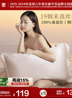 太湖雪单面桑蚕丝枕套19姆米纯色飞边真丝枕套AB面轻奢高端