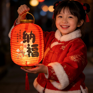 2026新款新年灯笼儿童手提小孩花灯春节过年古风舞蹈表演拍照道具