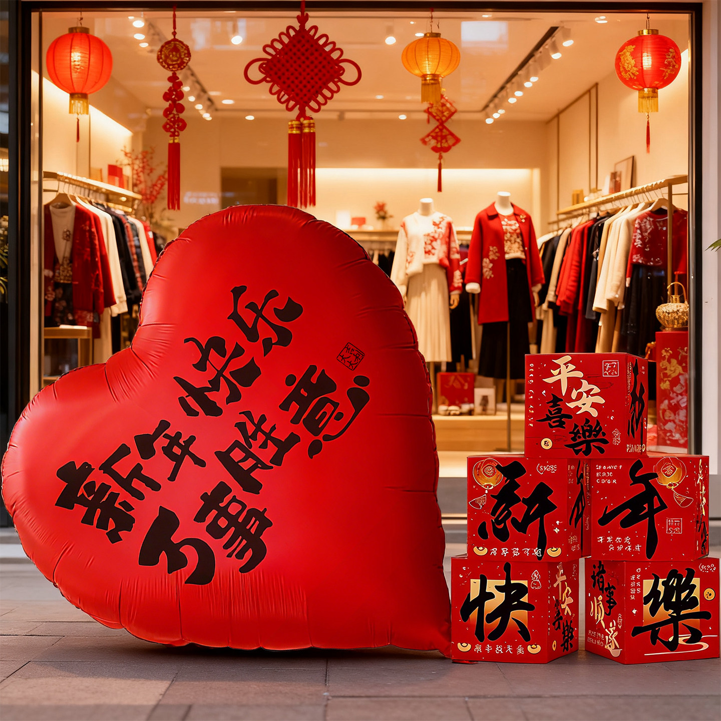 新年装饰品大爱心气球春节店铺年味氛围场景布置过年打卡拍照道具,节庆用品/礼品,节日装扮用品,淘宝优惠券,粉丝福利购,淘宝优惠卷