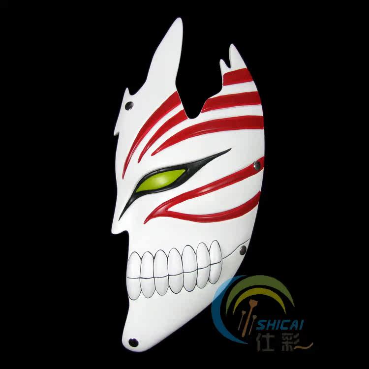 仕彩万圣节面具男珍藏版电影主题面具 动漫黑崎一护虚化死神面具