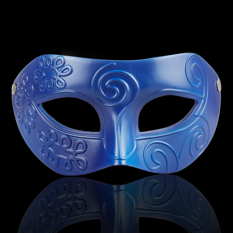 仕彩 万圣节酒吧装饰品半脸化妆舞会精品平头树脂爵士男士面具