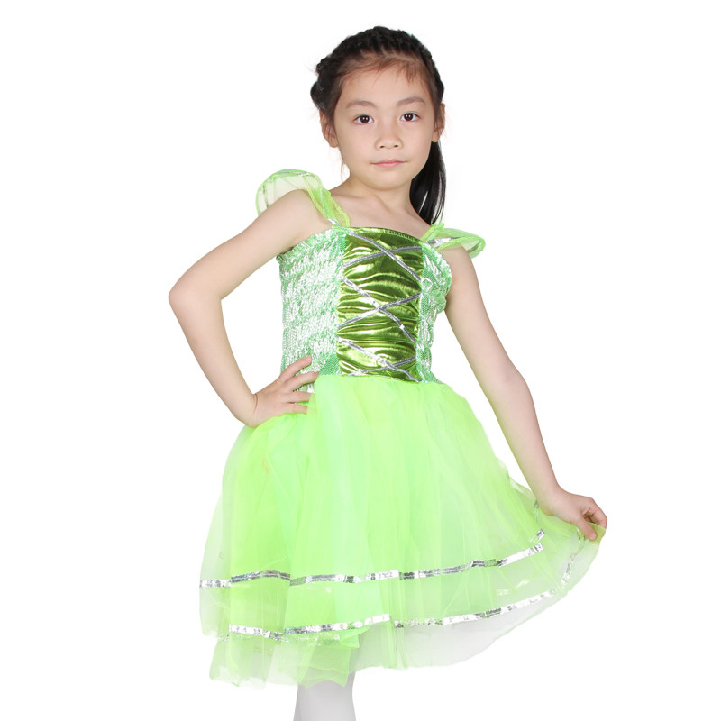 仕彩 儿童舞蹈服装演出服表演道具活动用品蝴蝶翅膀公主连衣裙子