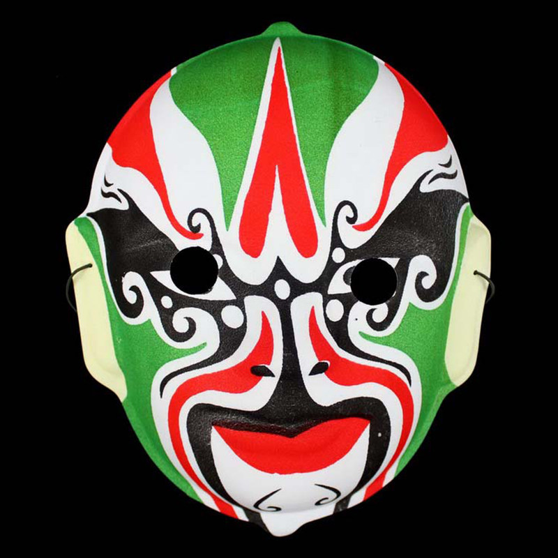 仕彩儿童面具京剧脸谱面具男全脸纸浆变脸表演面具装饰挂件面具